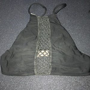 Acacia crochet black top